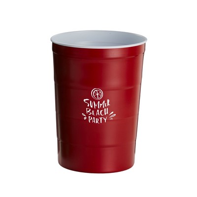 Party Chill-Cup, 16oz steel cup red/white