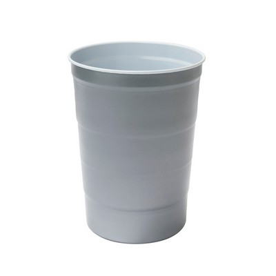 Party Chill-Cup, 16oz steel cup grey/white (undecorated)
