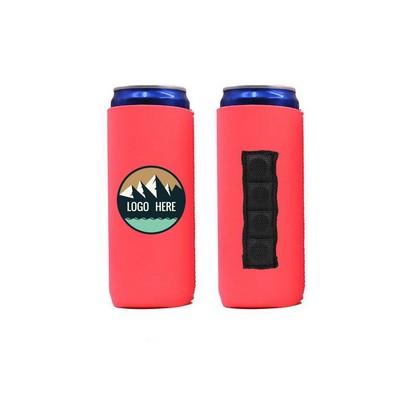 Slim Magnetic Neoprene Can Cooler 12oz