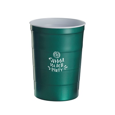 Party Chill-Cup, 16oz steel cup green/white